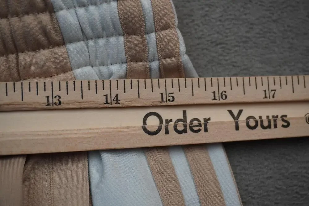 Adidas Originals Pants Mens Medium 30x30 Beige Adibreak Snap Track Tear Away
